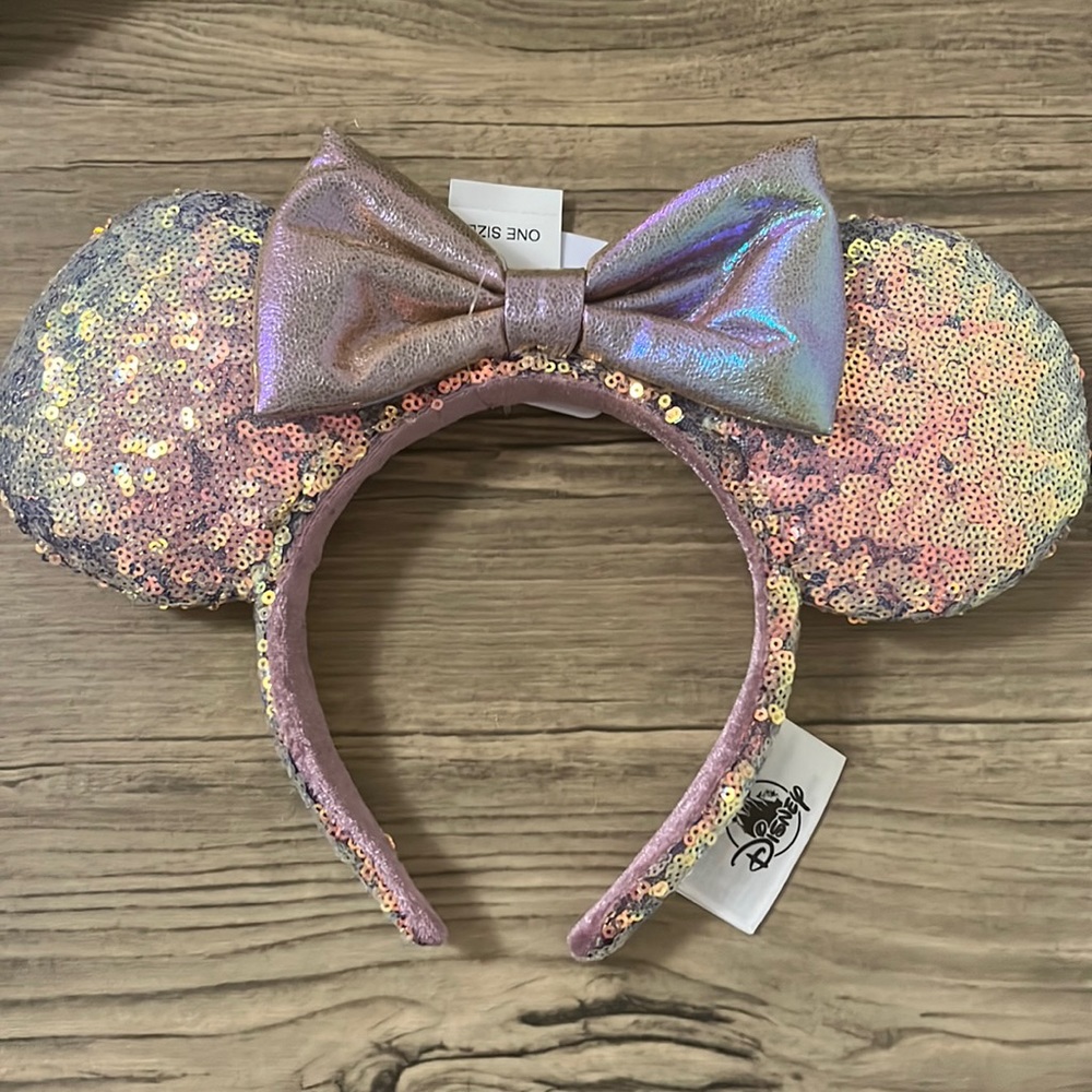 Minnie Mouse EARidescent Sequin Ear Headband – WDW 50th Anniversary
